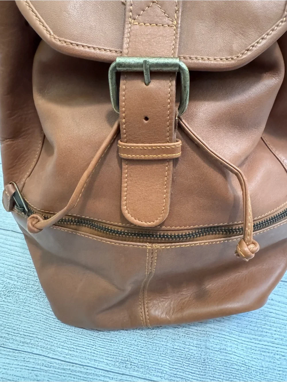 Vintage Marlboro Leather 90's Bucket Bag Backpack